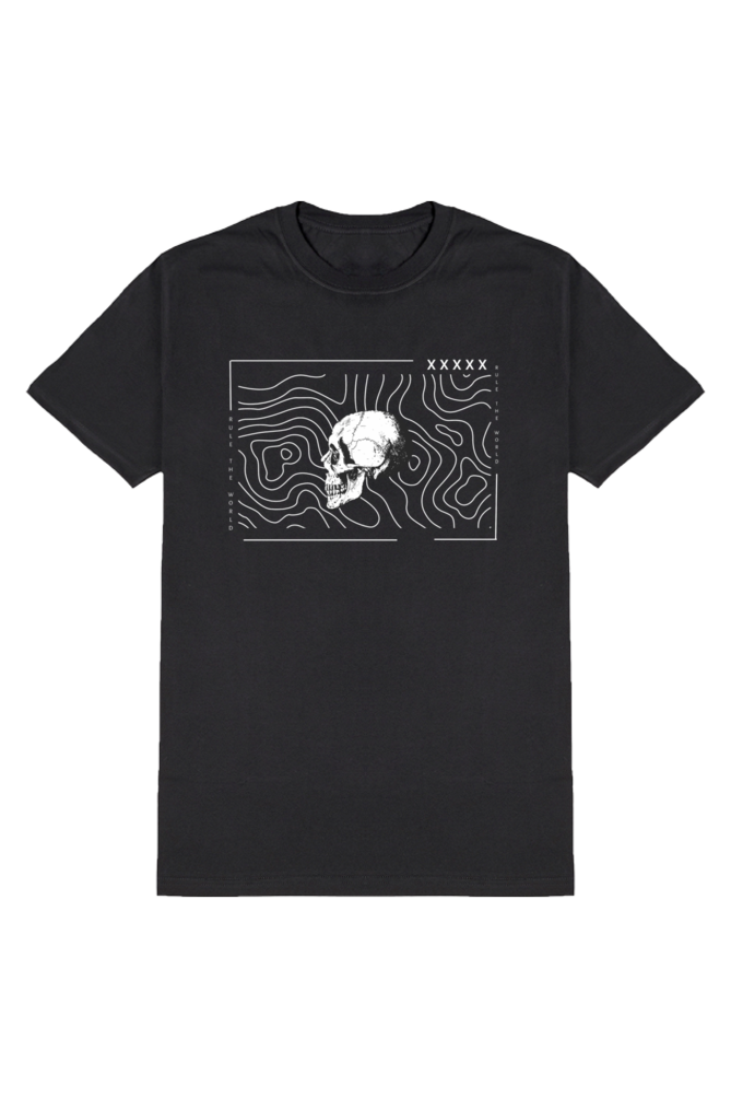 Skull Graphic T-Shirt For Men (Black)