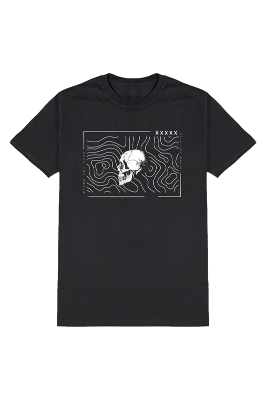 Skull Graphic T-Shirt For Men (Black)