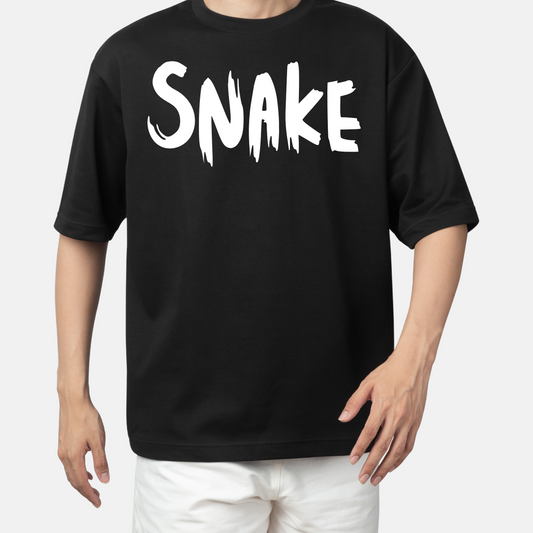 Snake Graphic Oversized Tees For Men